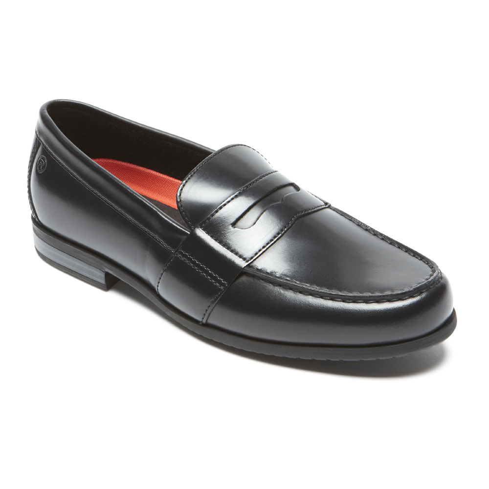 Mocasines Rockport Hombre Mexico - Classic Lite 2 Penny Negros - HNWPX8120